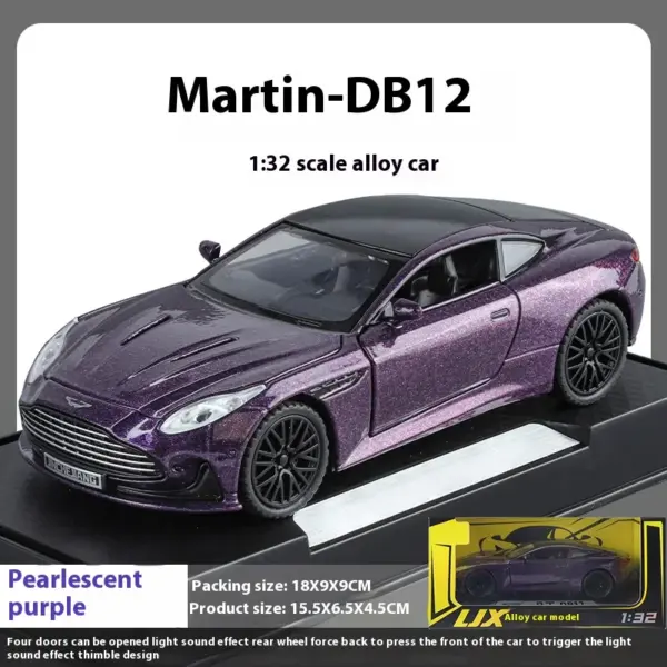 1:32 Aston Martin DB12 Diecast Model Car - Image 11