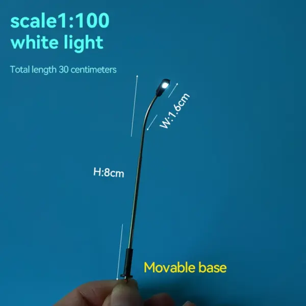 10pcs HO Scale 3V LED Street Lights - Image 7