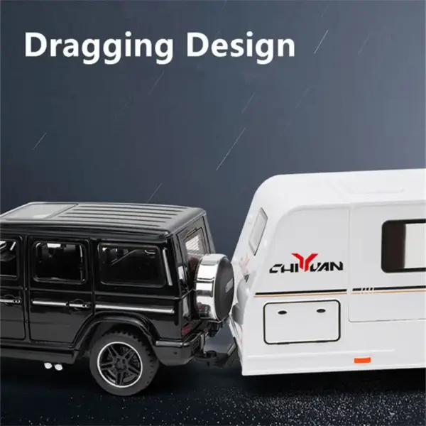 1/32 Alloy Diecast RV Trailer Car Model - Image 3