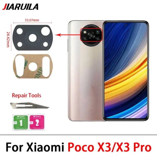 5Pcs Poco Camera Lens Covers with Tools - Image 3