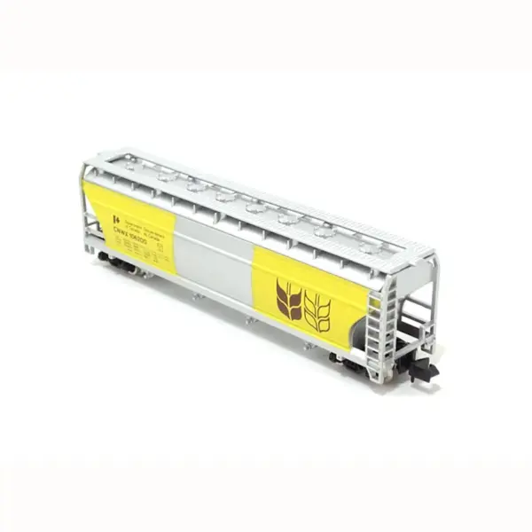 N Scale 1/160 Yellow Wheat Train Carriage Model - Image 4