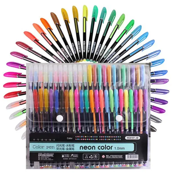 48 Pcs Glitter Gel Pen Set for Art