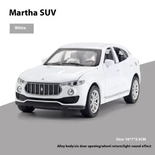 1:32 Maserati Levante Diecast Model Car - Image 6