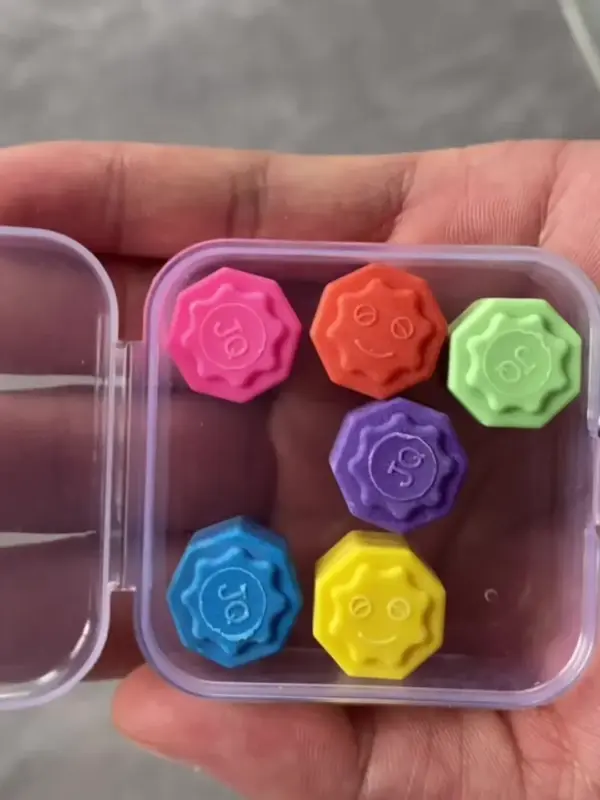 6Pcs Colorful Gonggi Jack Stone Set - Image 8