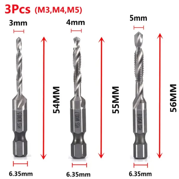 HSS Metric Tap Drill Bits Set M3 to M10 - Image 14