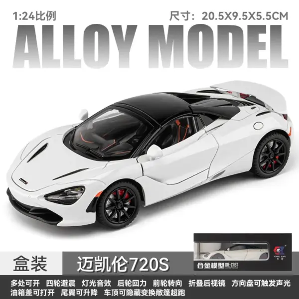 1:24 McLaren 720S Diecast Model Car - Image 8