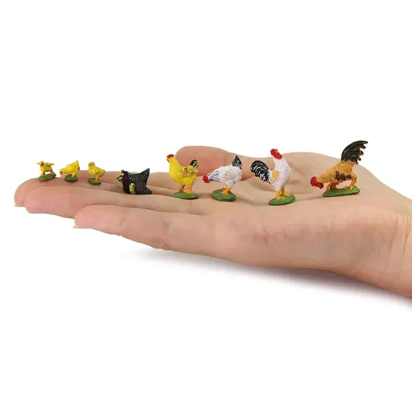 16pcs O Scale PVC Painted Farm Animals Models - Image 7