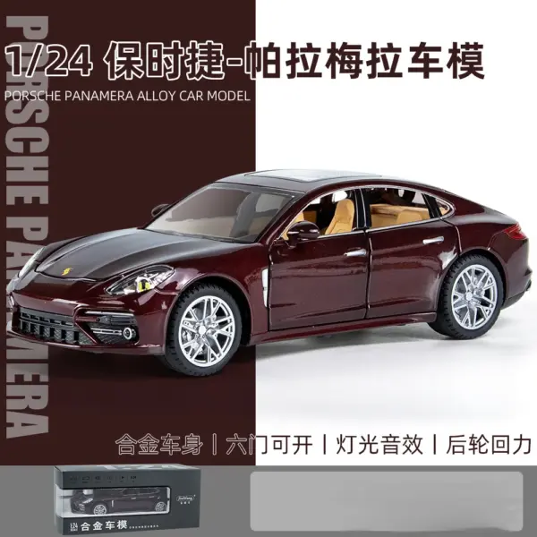 1:24 Porsche Panamera Diecast Model Car - Image 9