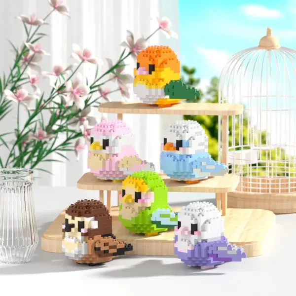 3D Cute Parrot Building Blocks Model - Image 3