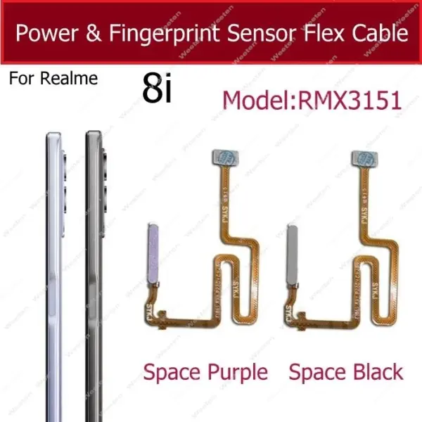 Realme Fingerprint Sensor Flex Cable for 7 8S 9Pro - Image 5