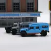 Master 1:64 G-U-L-F H1 Civilian Police SUV Diecast Model