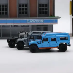 Master 1:64 G-U-L-F H1 Civilian Police SUV Diecast Model