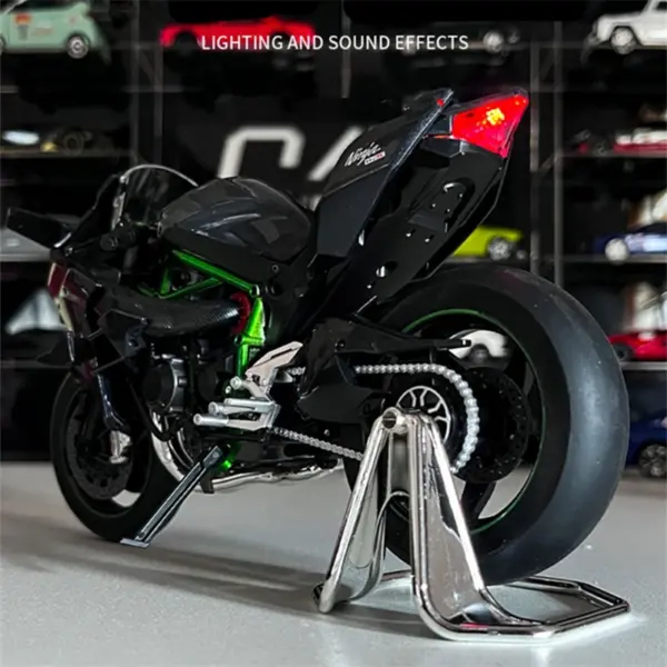 1/9 KAWASAKI H2R Alloy Motorcycle Model - Image 4