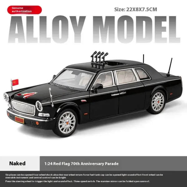 1:24 Scale HONGQI L5 Alloy Diecast Limousine - Image 8
