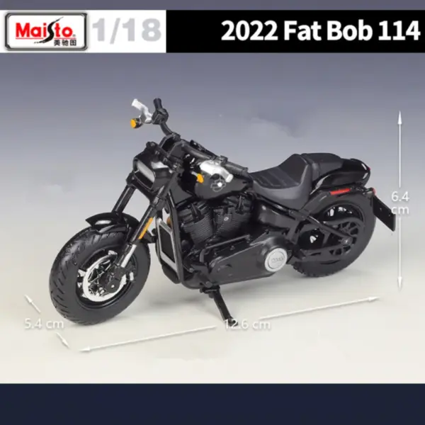 Maisto 1:18 Harley Davidson Fat Bob Model - Image 4