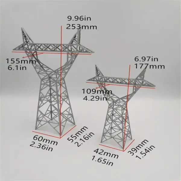 High Voltage Tower Model for HO Train Layout - Image 2
