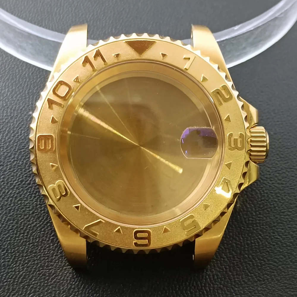 NH35 GMT Steel Watch Case 40.5mm Silver 15 NH35 GMT Steel Watch Case 40.5mm Silver - Image 15