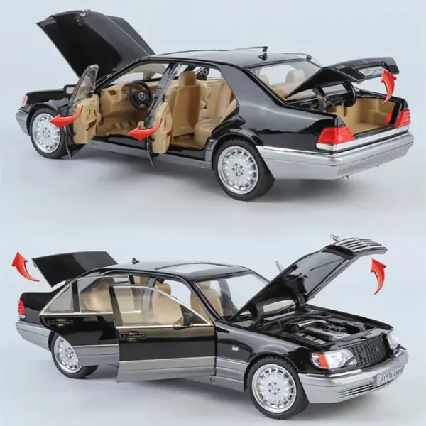 1:24 Alloy W140 S320 SEL Diecast Model Car - Image 4