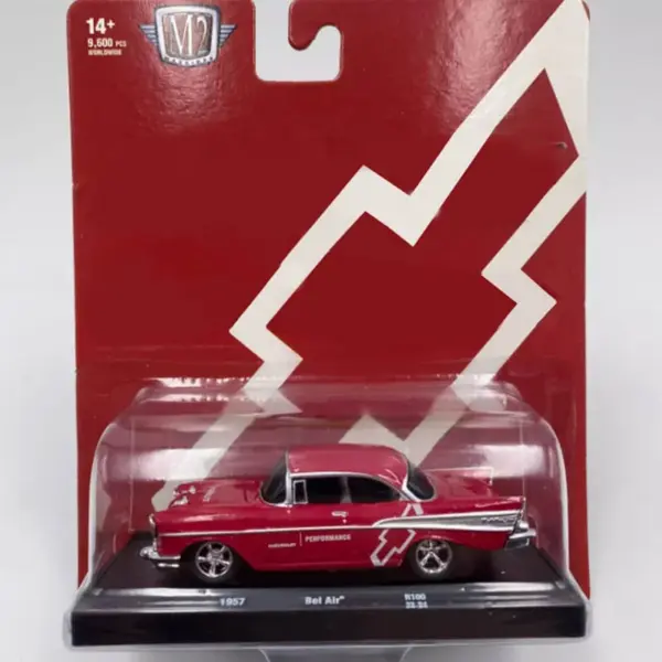 1957 Bel Air Diecast Model 1:64 Scale Red - Image 5