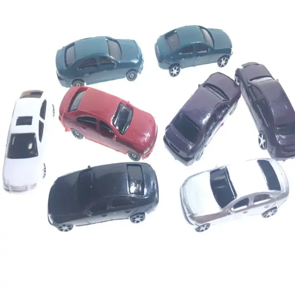 50pcs Plastic Model Cars for Train Layout - Image 2