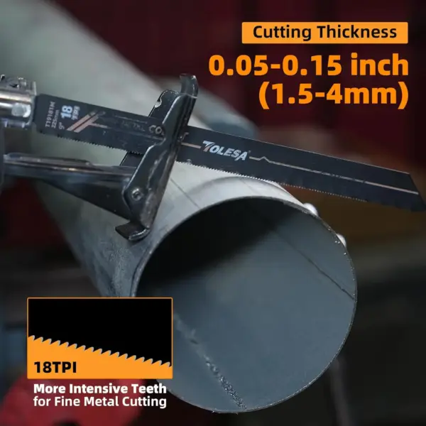 10PCS Bi-Metal Reciprocating Saw Blades 6-9 Inch - Image 5