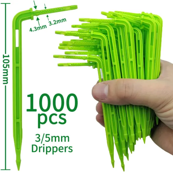 Green Drippers 1/8 inches for Micro Drip Systems - Image 25