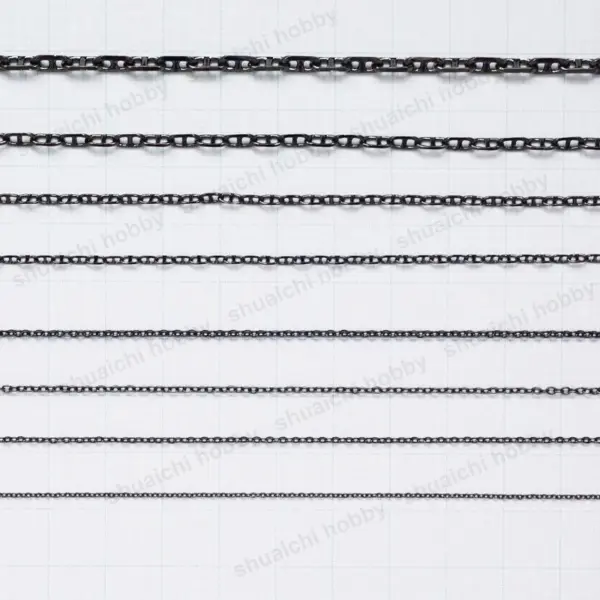 500mm Black Metal Anchor Chain for RC Boats - Image 3