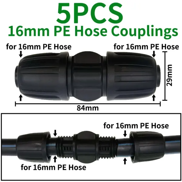 16mm PE Pipe Connector Splitter Tee Coupling - Image 8