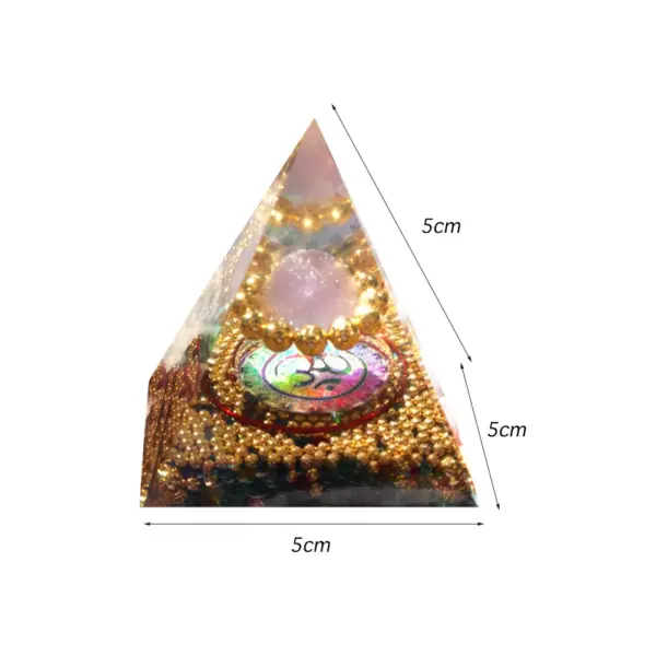 5cm Natural Stone Orgonite Pyramid Crystal - Image 38