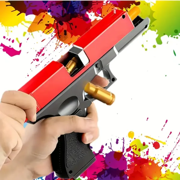 Shell Ejecting Foam Toy Gun with Bullets - Image 3