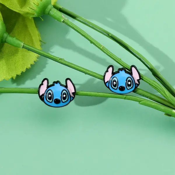 Kawaii Lilo & Stitch Drop Earrings - Image 5