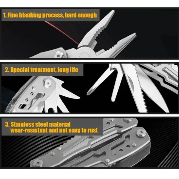 Portable Tactical Multi-tool Folding Knife Pliers - Image 3