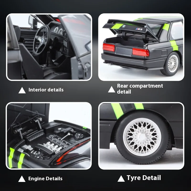 1988 1:24 BMW M3 E30 Diecast Model Car 5 1988 1:24 BMW M3 E30 Diecast Model Car - Image 5