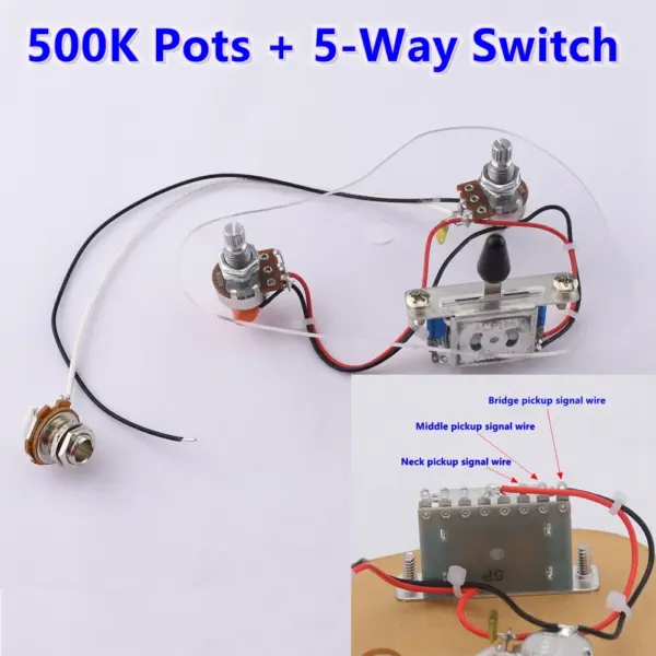Electric Guitar HH/HSH Wiring Harness Set - Image 8