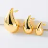 Gold Waterdrop Chunky Earrings for Women