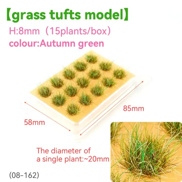 15pcs Miniature Flower Grass Clusters 8mm-10mm - Image 19