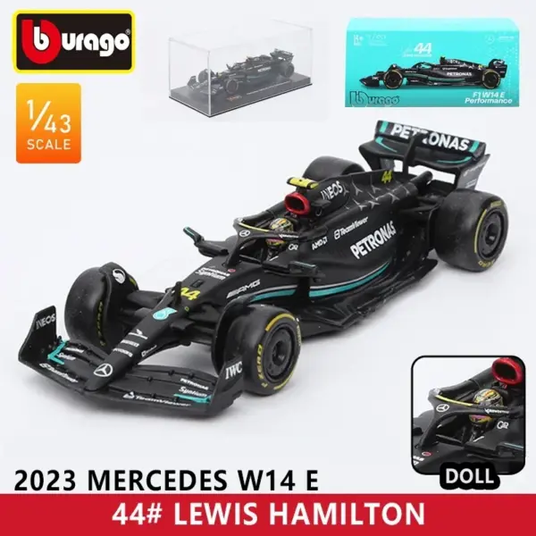 Bburago 1:43 F1 Racing Car Model Red Bull RB20 - Image 25