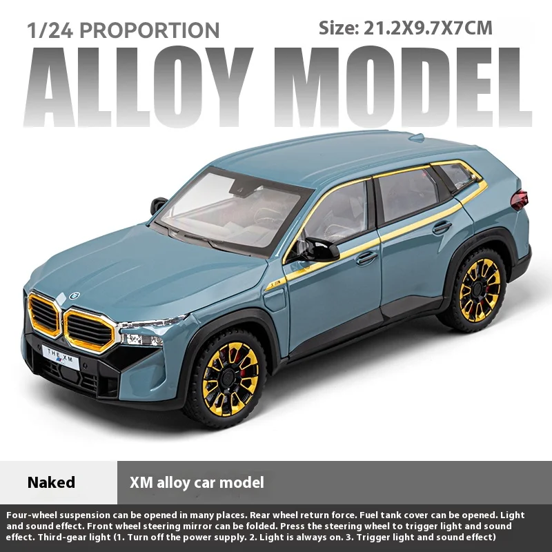 1:24 BMW XM Diecast Model Car with Sound 8 1:24 BMW XM Diecast Model Car with Sound - Image 8