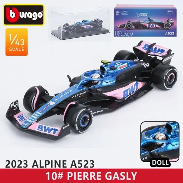 Bburago 1:43 F1 Racing Car Model Red Bull RB20 - Image 18