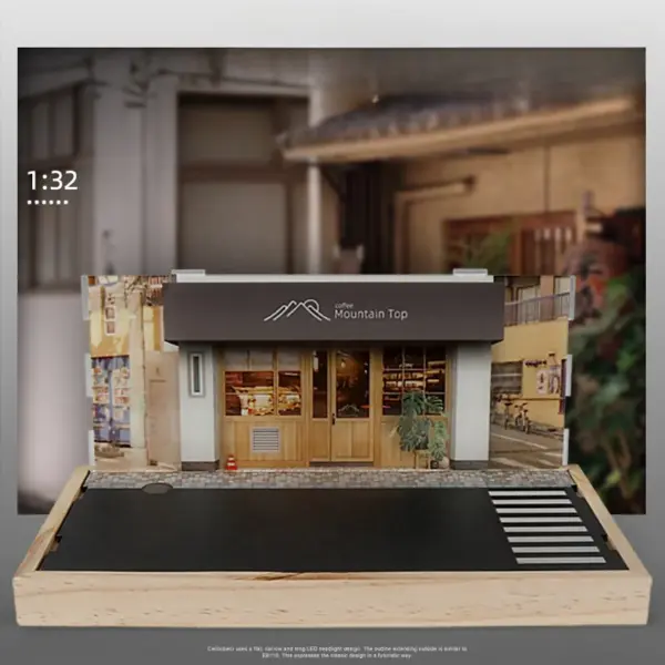 Acrylic Wood Parking Lot Model for 1/32 Scale - Image 2