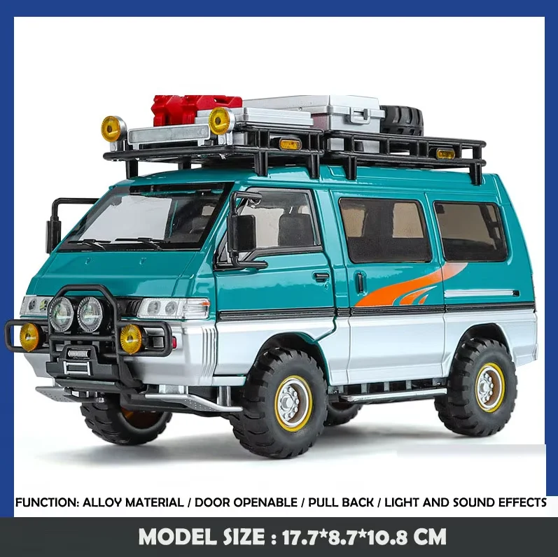 1/24 Mitsubishi Delica Alloy Off-road Model Car 7 1/24 Mitsubishi Delica Alloy Off-road Model Car - Image 7