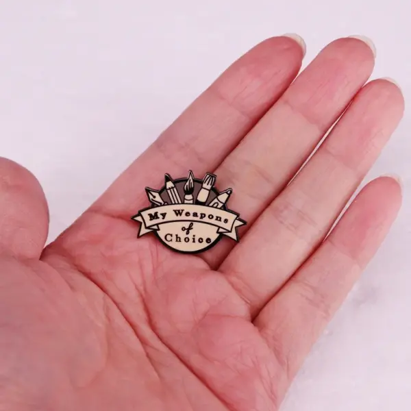 Creative Retro Brooch Enamel Pin for Artists - Image 4