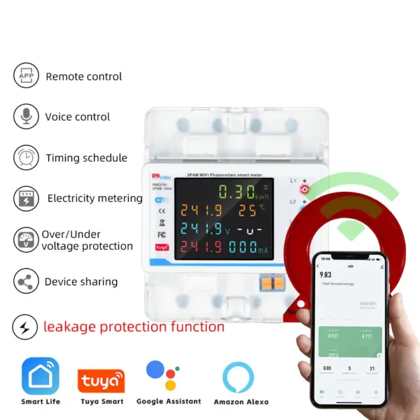 Tuya WiFi Smart Circuit Breaker Power Meter - Image 3