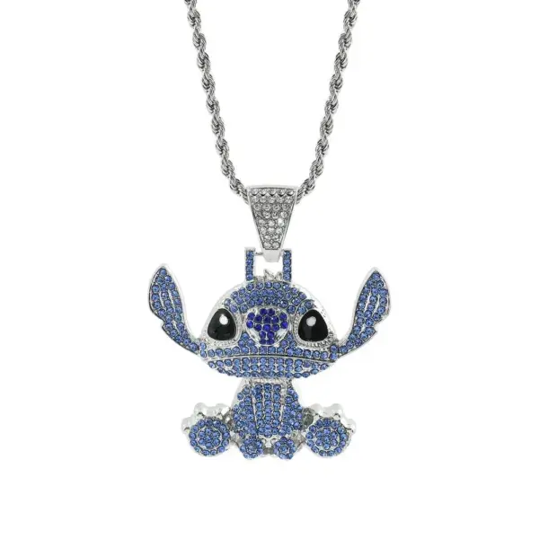 Kawaii Stitch Hip Hop Pendant Necklace - Image 7