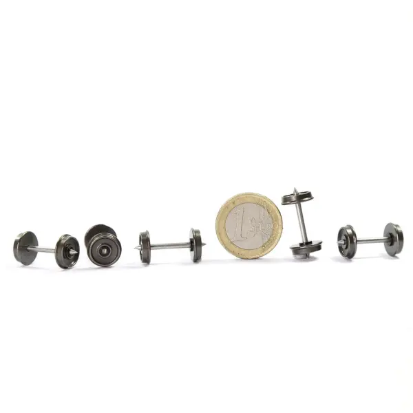 24pcs Metal DC Wheels for HO Scale Trains - Image 3