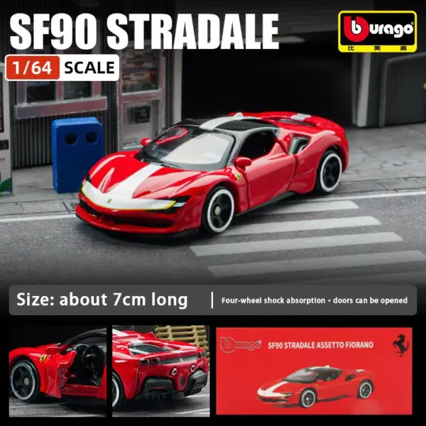 Bburago 1:64 Lamborghini Ferrari Diecast Model - Image 3
