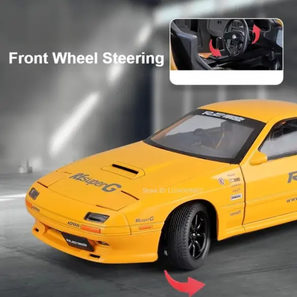 1:24 Mazda Initial D RX7-FC Diecast Model - Image 2
