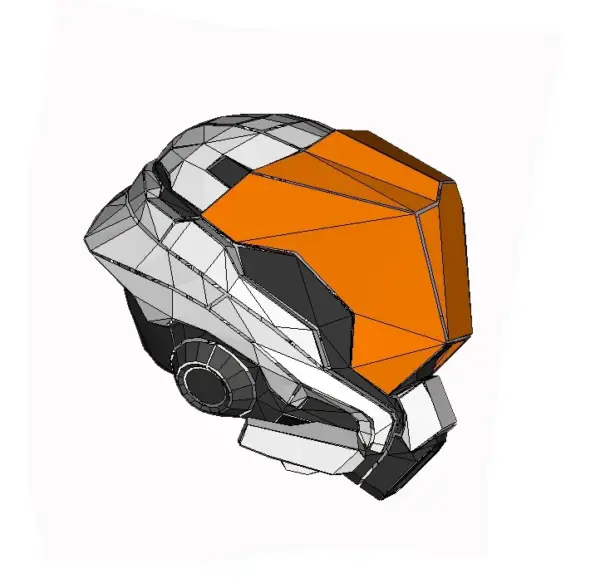 Locus Helmet 3D Paper Model Kit - Image 6