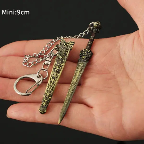 China Ancient Sword Keychain Mini Metal Katana - Image 3