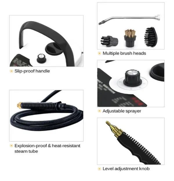 1500W High-Pressure Steam Cleaner for Home - Image 4